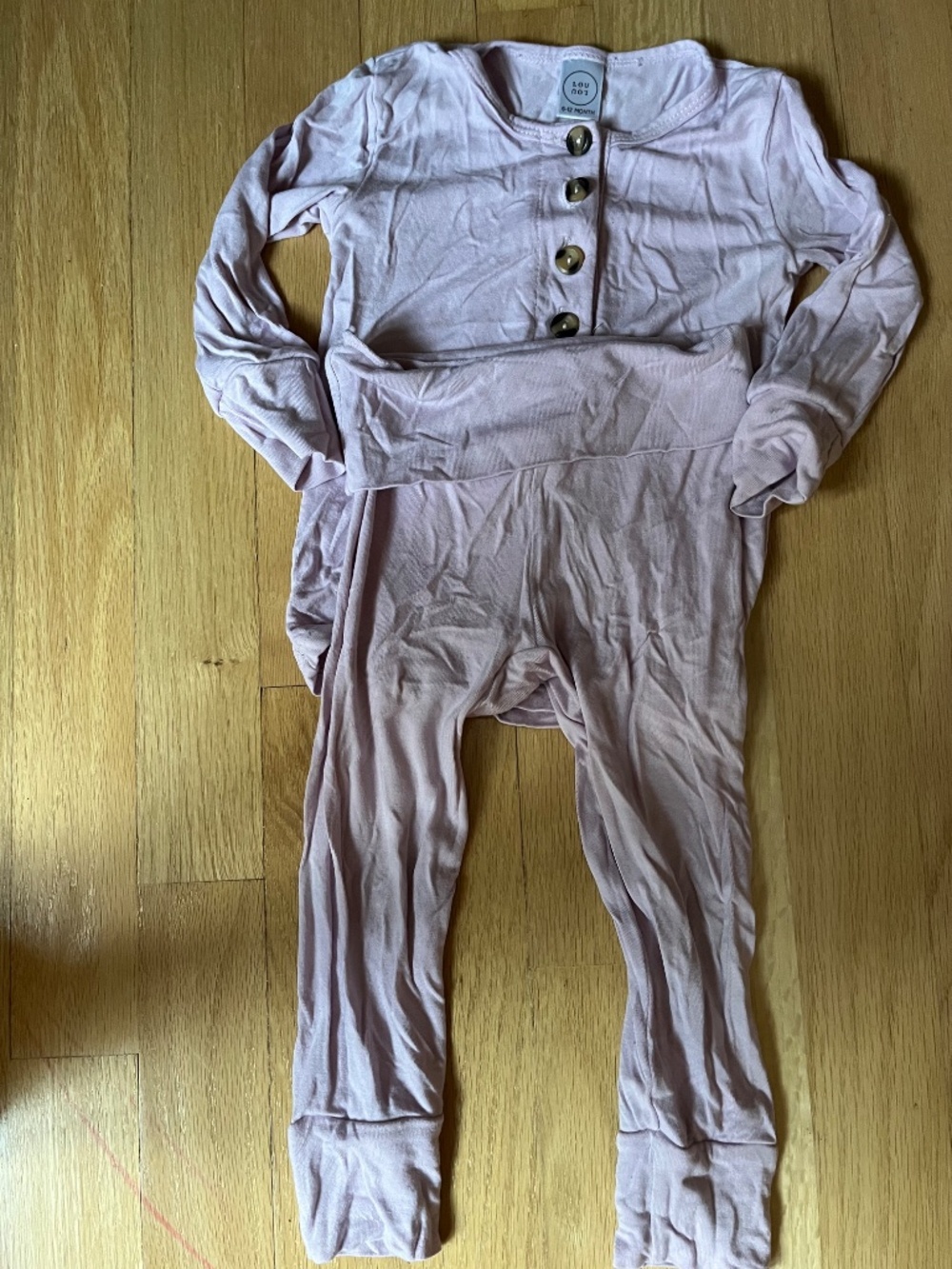 Lou Lou and Company 2 piece set in dusty pink size 6-12 months